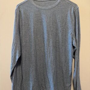 Vuori Men's Heather Gray Long Sleeve Strato Tech Tee